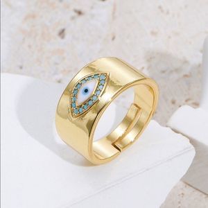 Evil Eye Enamel Ring